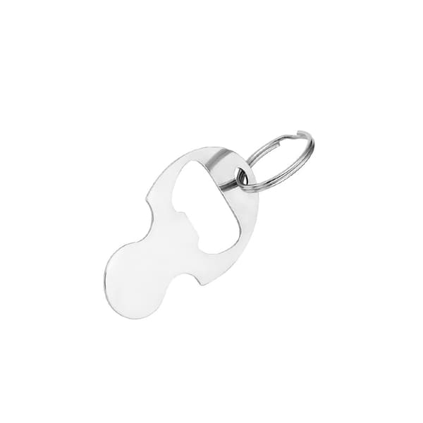 Nøglering med indkøbsvogns-Token Silver M Silver M