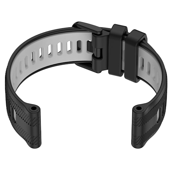 Sort og grå silikonerem til Garmin Forerunner 965
