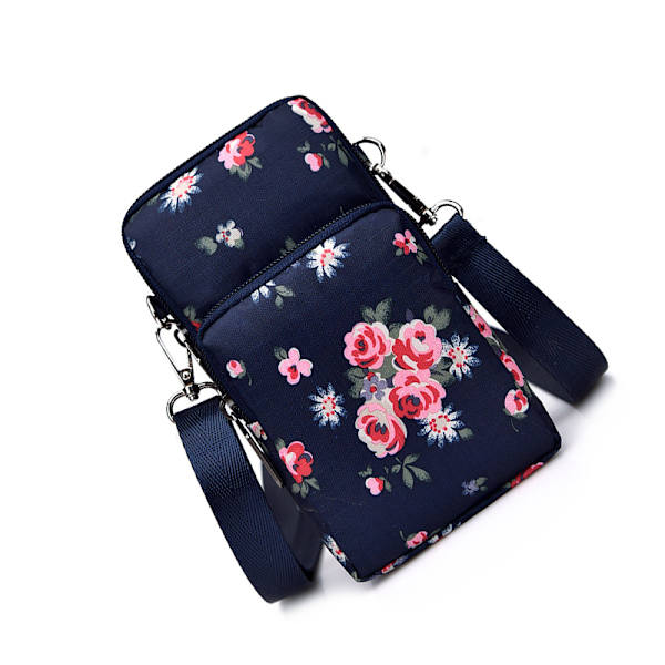 Alsidig Mini Crossbody Telefon Taske Blå