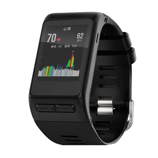 Garmin Vivoactive HR silikoniranneke Musta