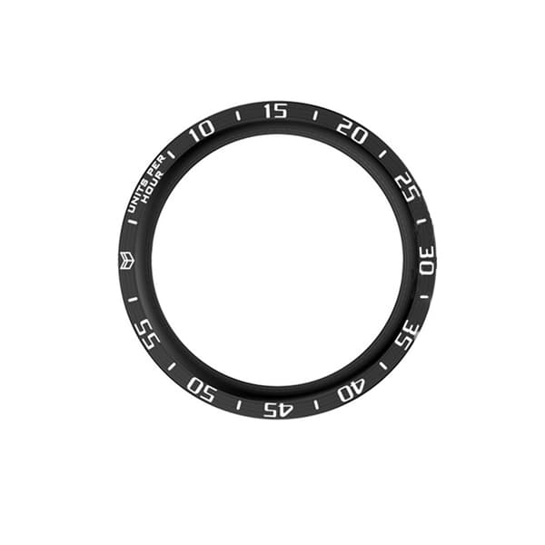 Stilfuld Sort & Hvid Bezel til Samsung Galaxy Watch5 Pro