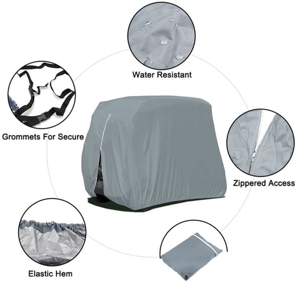 Golfvogn Cover Oxford Klud Grey S Grey S