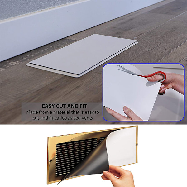 Magnetiska ventilkåpor för tak- och väggventiler 4 st M