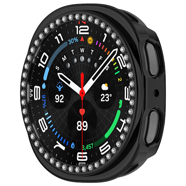 Tyylikäs kotelo Samsung Galaxy Watch8 40mm:lle Musta