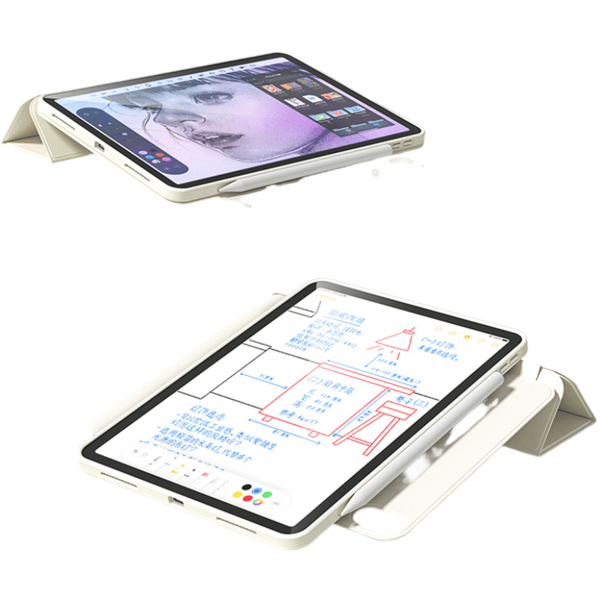 Y-Fold Roterande Tablettfodral för iPad 7/8/9 (10,2 tum) - Svart