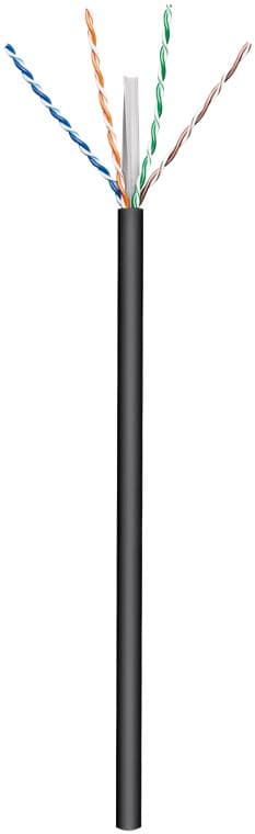 CAT 6 verkkokaapeli, U/UTP, musta