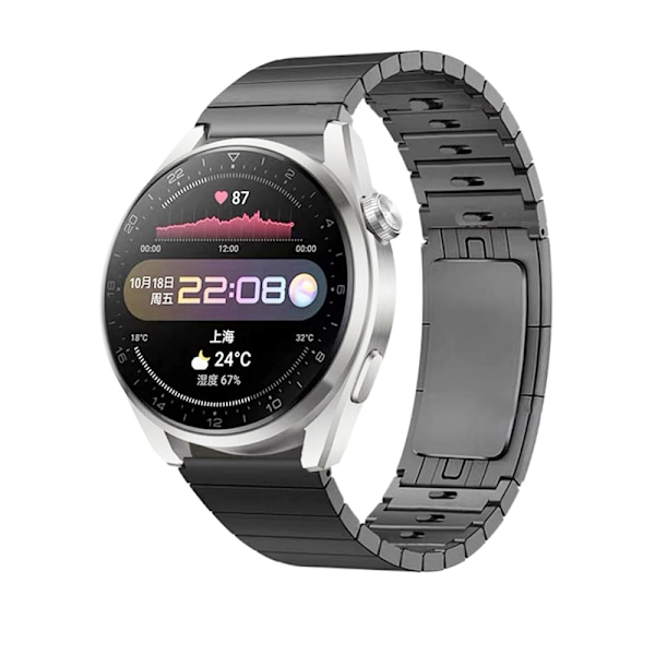 Urrem i rustfrit stål til Huawei GT3/GT2 Pro 46mm - Grå