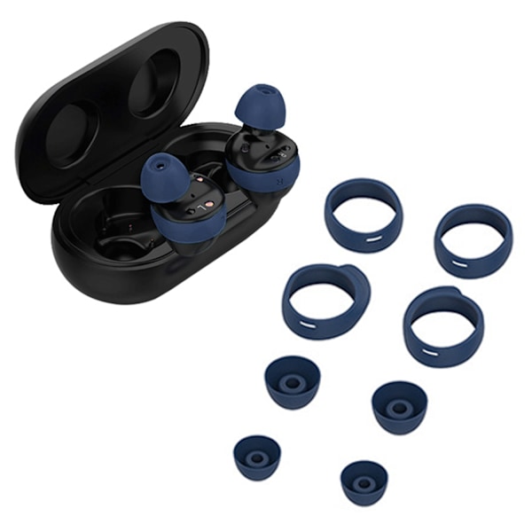 8-pack öronkuddar för Samsung SM-R170 Galaxy Buds Svart