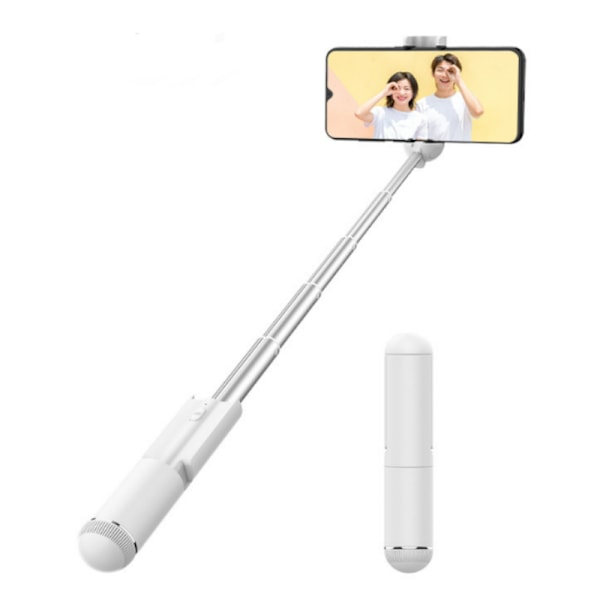 Kannettava mini langaton Bluetooth Selfie Stick WS-19001 Valkoinen