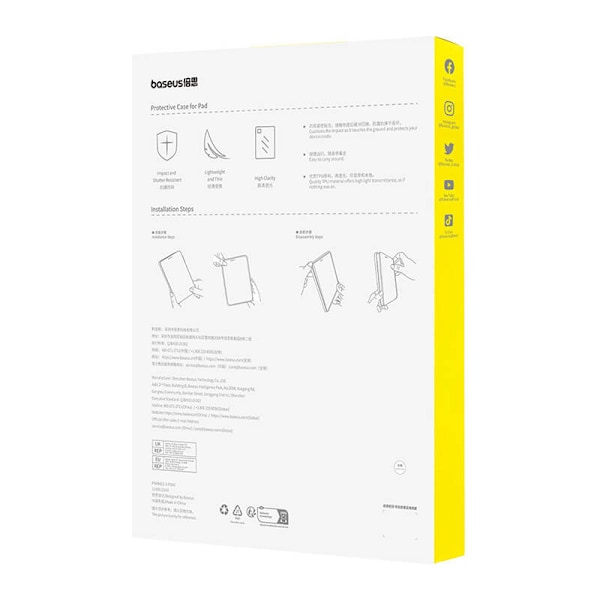 Etui ochronne Baseus Simple Pad Pro(2018/2020/2021/2022) 12,9" (przeźroczyste)