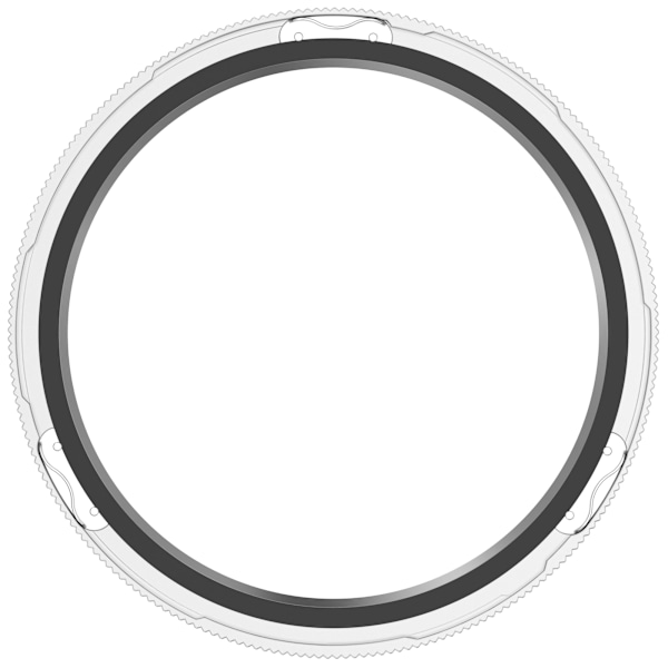 Klockram i rostfritt stål för Xiaomi Watch S4/S3 Skala svart