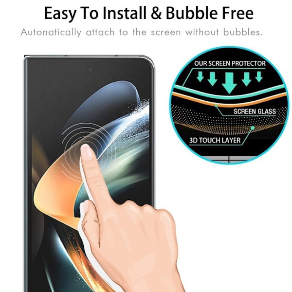Samsung Z Flip5 Skärmskydd - Klart härdat glas