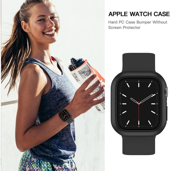 Apple Watch 7 / 8 (45 mm) suojakuori Musta