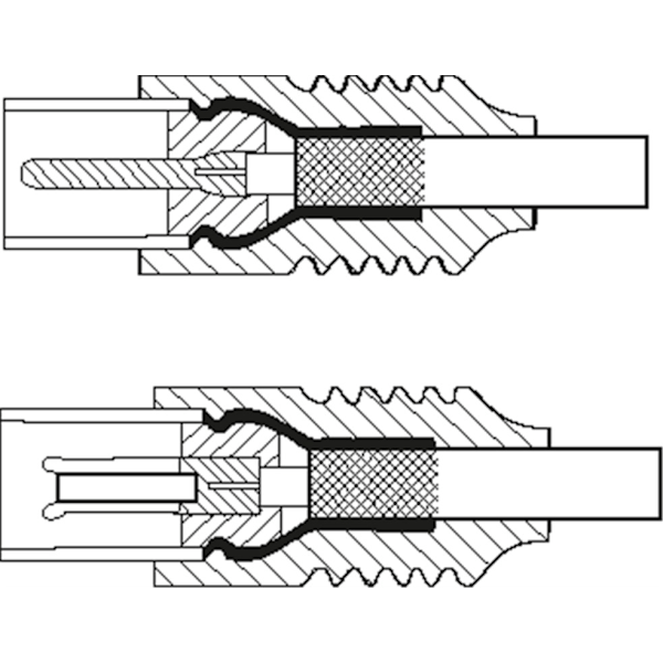 Antennkabel (80 dB), dubbelskärmad