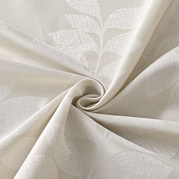 Elegant Leaf Jacquard Mørklægningsgardin til Soveværelse D