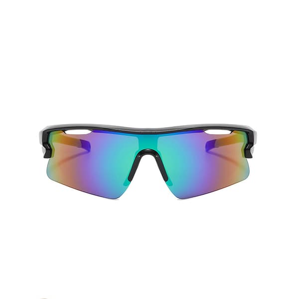 Snygga ram solglasögon med lins - UV400-skydd Black Black