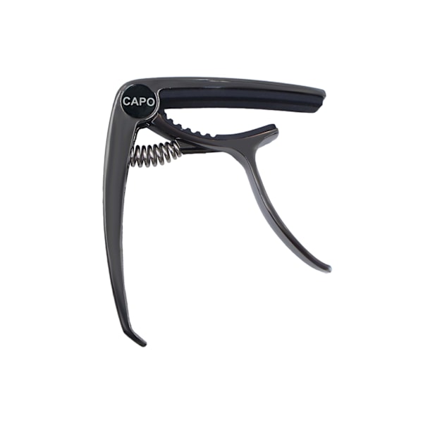 Guitar Capo i zinklegering til akustiske guitarer Sort
