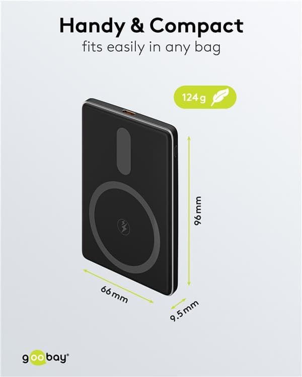 Magnetisk trådlös powerbank 5.000 mAh