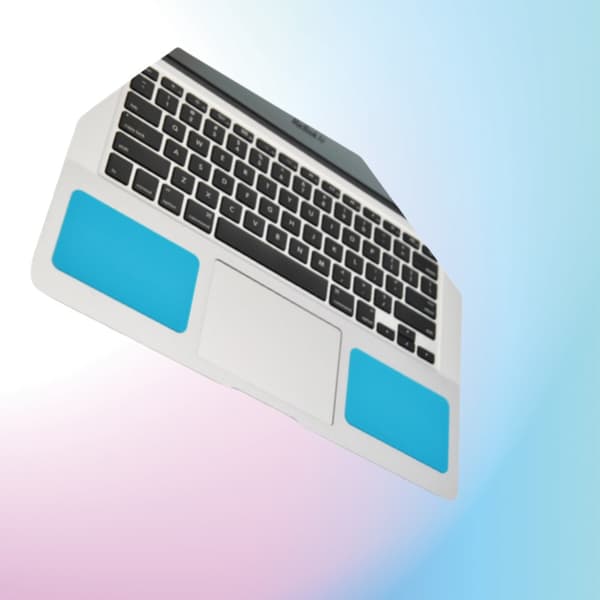 Komfortabel håndledsstøtte i silikone til MacBook Blue Blue