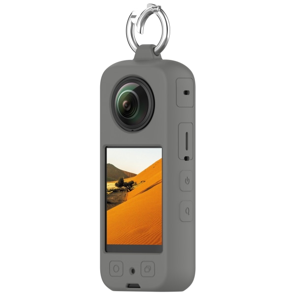 Insta360 X3 Panoramic Action -kameran silikonisuojakotelo Harmaa