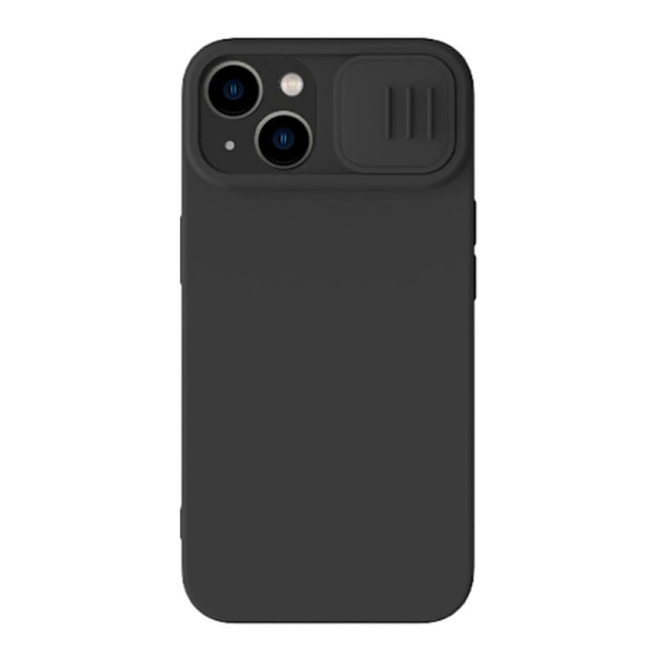 Nillkin CamShield Silky Silikonfodral för iPhone 15 Plus (svart)