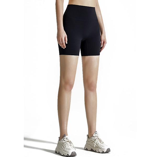 Sömlösa Yogashorts Svart