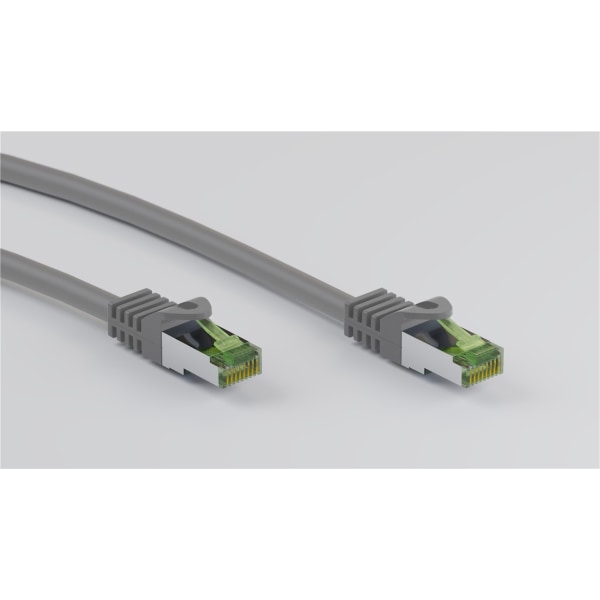 GHMT-certifierad CAT 8.1 patchkabel, S/FTP (PiMF), grå