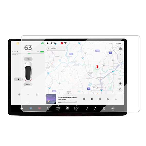 Tesla Model 3 15-tommer hærdet glas skærmbeskytter