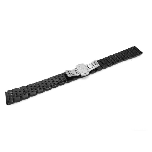 Urrem i rustfrit stål til Garmin Lily 2 - 14 mm Butterfly-spænde Black Black