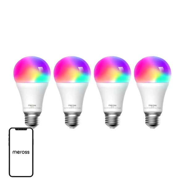 Meross MSL120 WiFi Smart LED-pære (HomeKit) (pakke med fire)