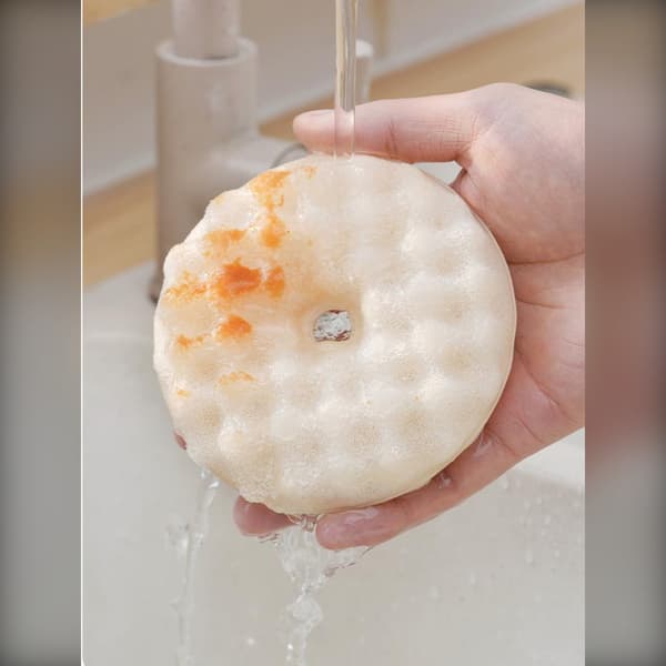 Honeycomb Diskborste med Sugkopp - Dubbelsidig med Utbytbara Svampar