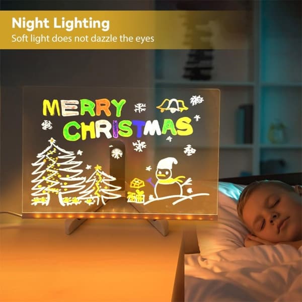 Läpinäkyvä LED-viestitaulu – Valaise luovuutesi Extra Large Extra Large