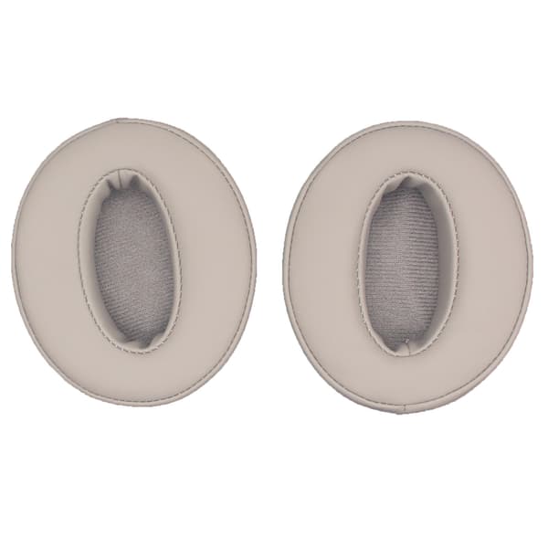 Öronkuddar i champagnefärgat proteinläder (enkla) - 2-pack