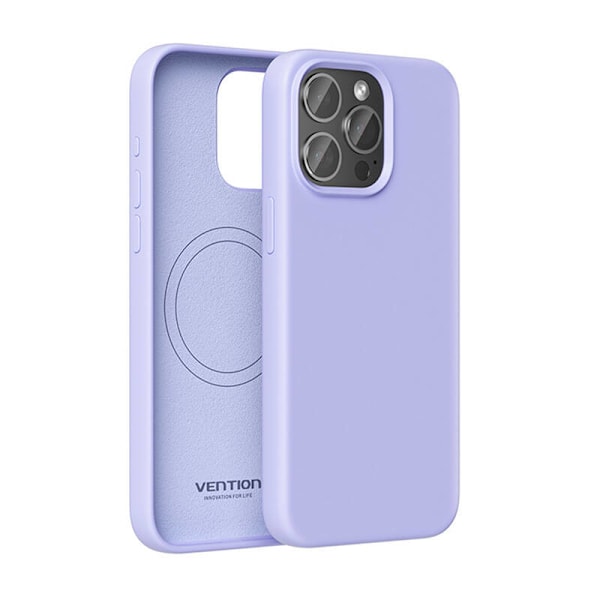 Vention KUFV0-30 Silikone Cover til iPhone 15 Pro (lilla)