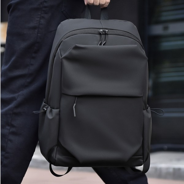 Vattentät datorryggsäck laptopväska 15.6 tum Svart