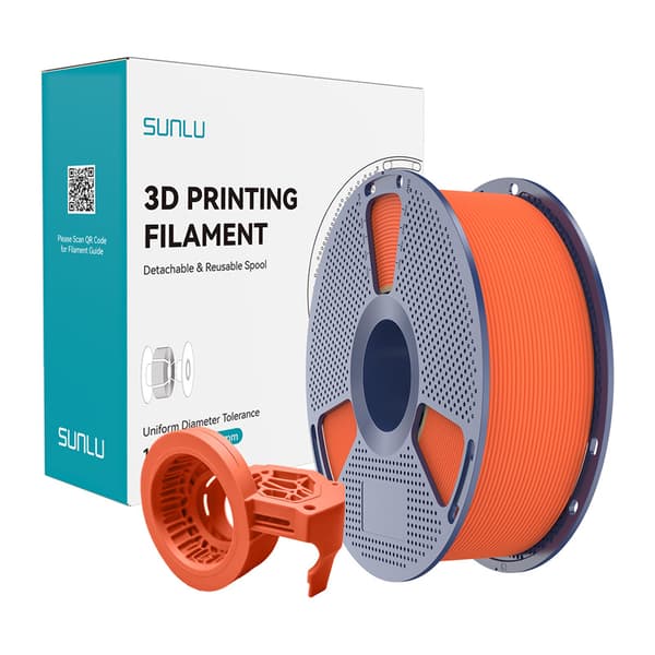 Sunlu PETG højhastigheds-mat filament, orange – 3D-filament til FDM-print
