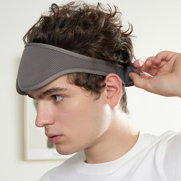 Justerbar 3D Sovmask - Separat Ögonhålsdesign DarkGrey DarkGrey