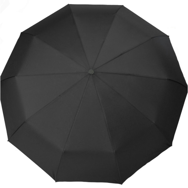 Vindsäkert paraply med 10 ekrar, trippelvikning - Svart