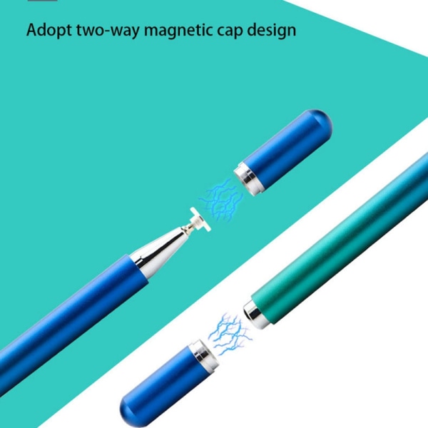 Magnetic Suction Stylus Penna med inbyggd spetsdesign Mörkblå gradient