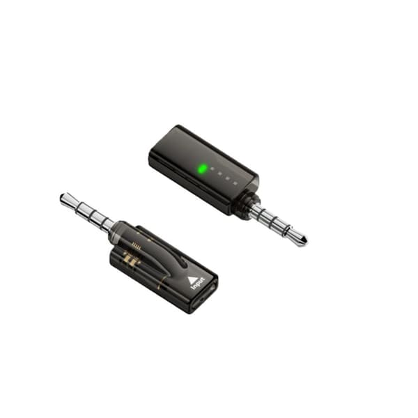 3,5 mm naar USB-C -adapter med inbyggd DAC-dekoder 16bit/48KHz, 40mW utgång, svart