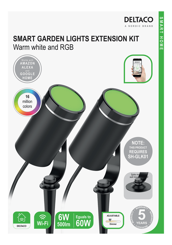 Garden light extension kit 2 bulbs
