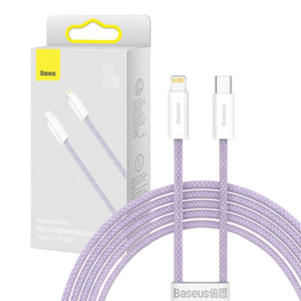 USB-C-kabel för Lightning Baseus Dynamic Series, 20W, 2m (lila)