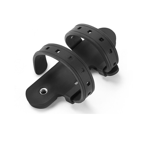 Universal Cykel Vattenflaskhållare Fäste Adapter - Svart Silikon
