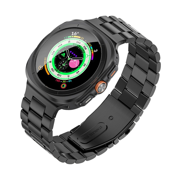 Rustfrit stålrem til Samsung Galaxy Watch 8 Sort
