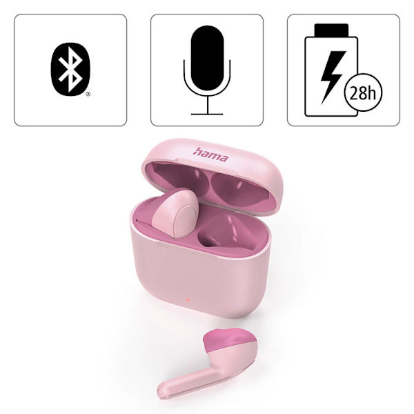 Hörlur Freedom In-Ear TWS Rosa