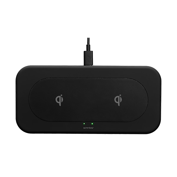 Qi Dual Wireless charger, 2x 10W, USB-C Cable 1m