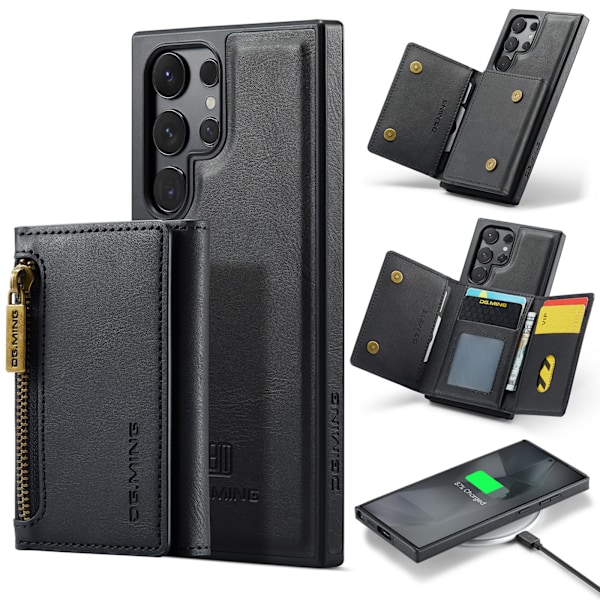 Samsung S24 Plus pung etui, sort
