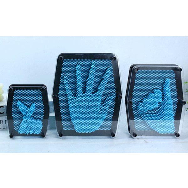 Håndstøbt - Skab unik 3D-kunst Lyseblå M
