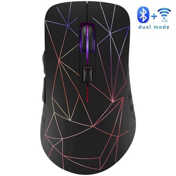 Trådlös Bluetooth-mus med dubbla lägen - Ergonomisk design