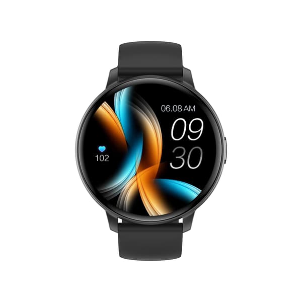 C66 Multifunktionell Smartwatch med Bluetooth-samtal & Hälsoövervakning, kompatibelt med Android och iOS Black Black